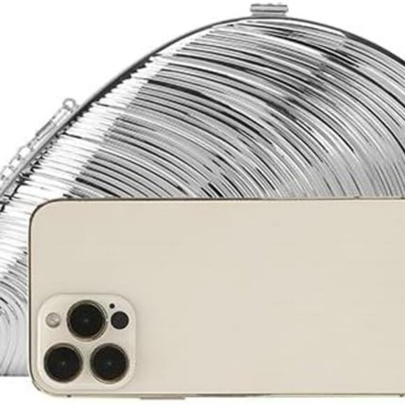 Acrylic Evening Clutch Bag Women Glitter Purse Small Shoulder Formal Event - Picture 6 of 8